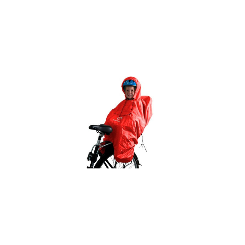 Poncho enfant Hamax pour porte-bébé vélo rouge vif
