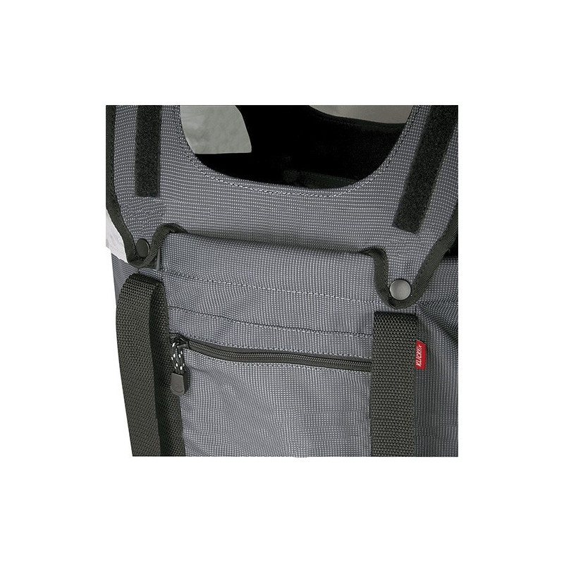 Panier vélo avant pour chien KlickFix Doggy Shopper poche zippée