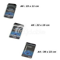 Porte-document plastifié Ortlieb D01 A6 - [15 X 11 cm] 