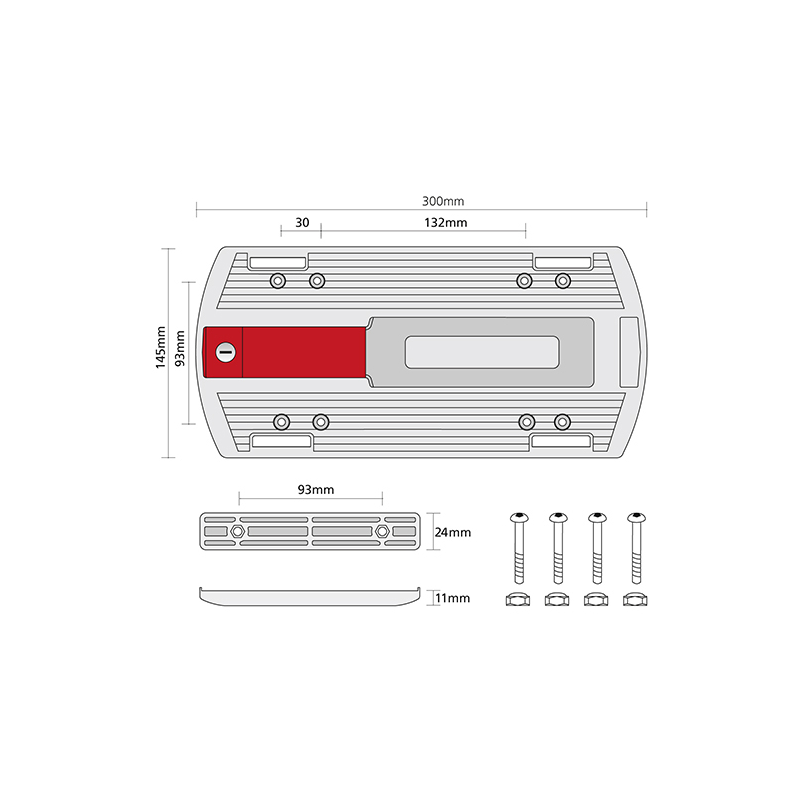 Adaptateur porte-bagages arrière KlickFix GTA schéma