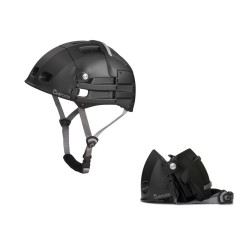 Casque de vélo Overade Plixi Fit pliable noir