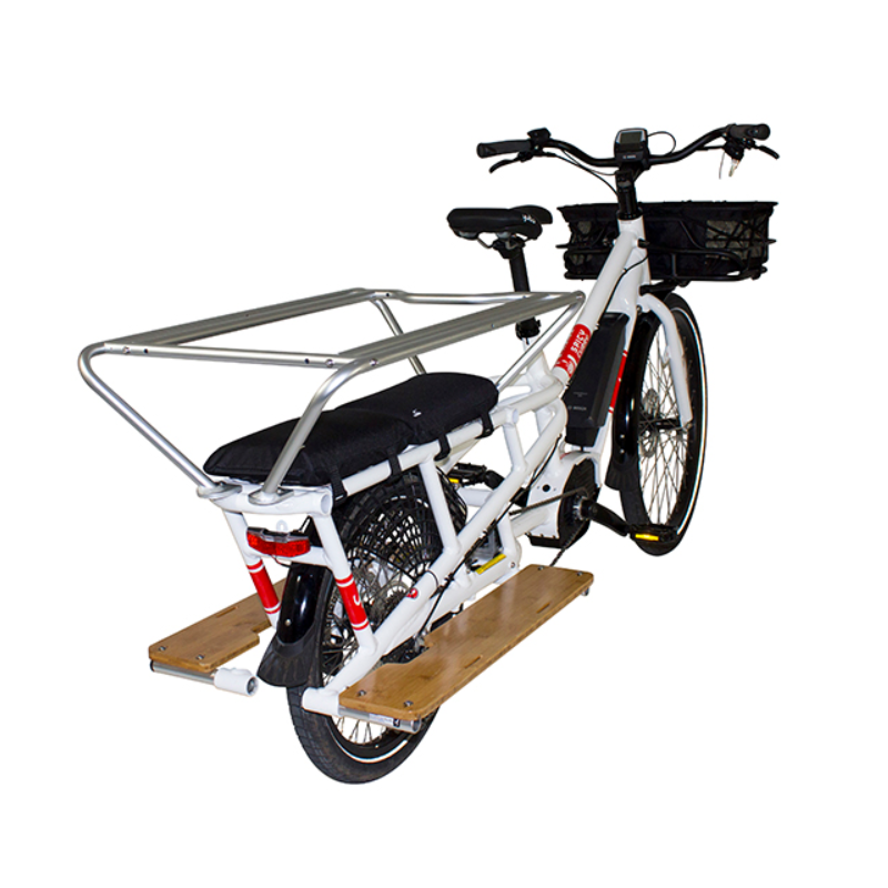 Repose-pieds Yuba Bamboo SideBoards pour vélos cargo Spicy Curry