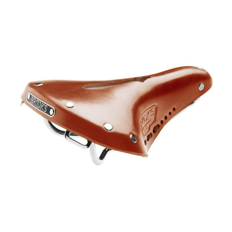 Selle de vélo cuir Brooks B17 Carved Short miel