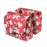 Paire de sacoches vélo ville Basil Magnolia S Double 2 x 12,5 L Rouge