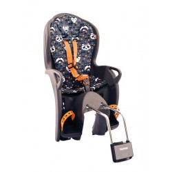 Porte-bébé vélo arrière sur cadre Hamax Kiss Gris/Orange