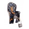 Porte-bébé vélo arrière sur cadre Hamax Kiss Gris/Orange