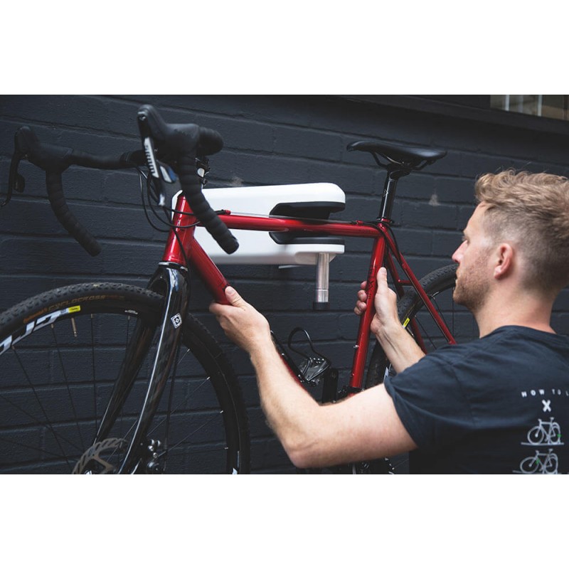 Support de vélo mural compatible antivol