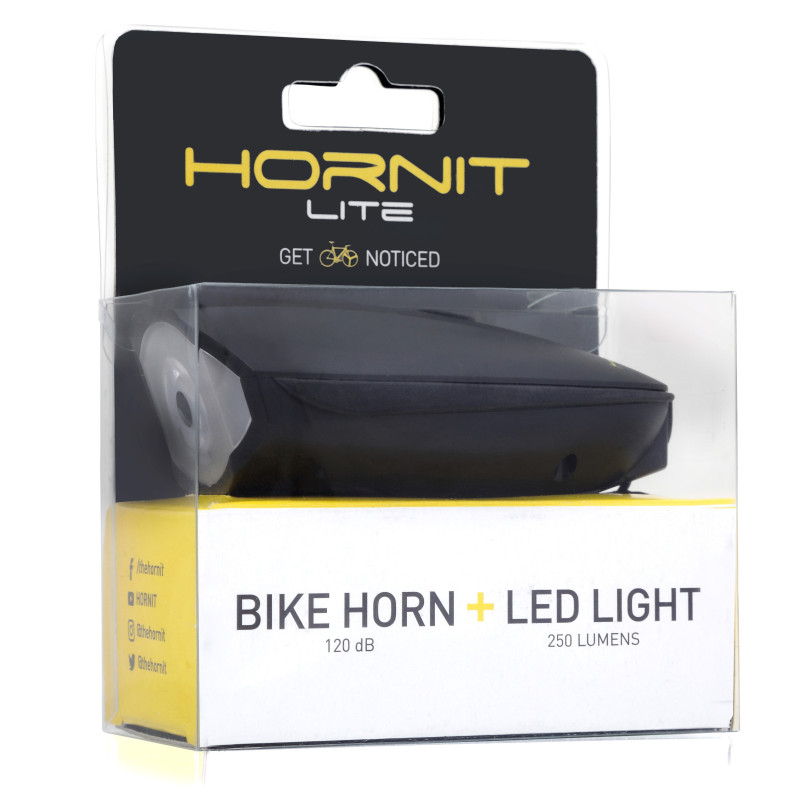Éclairage avant klaxon Hornit Lite - 250 lumens