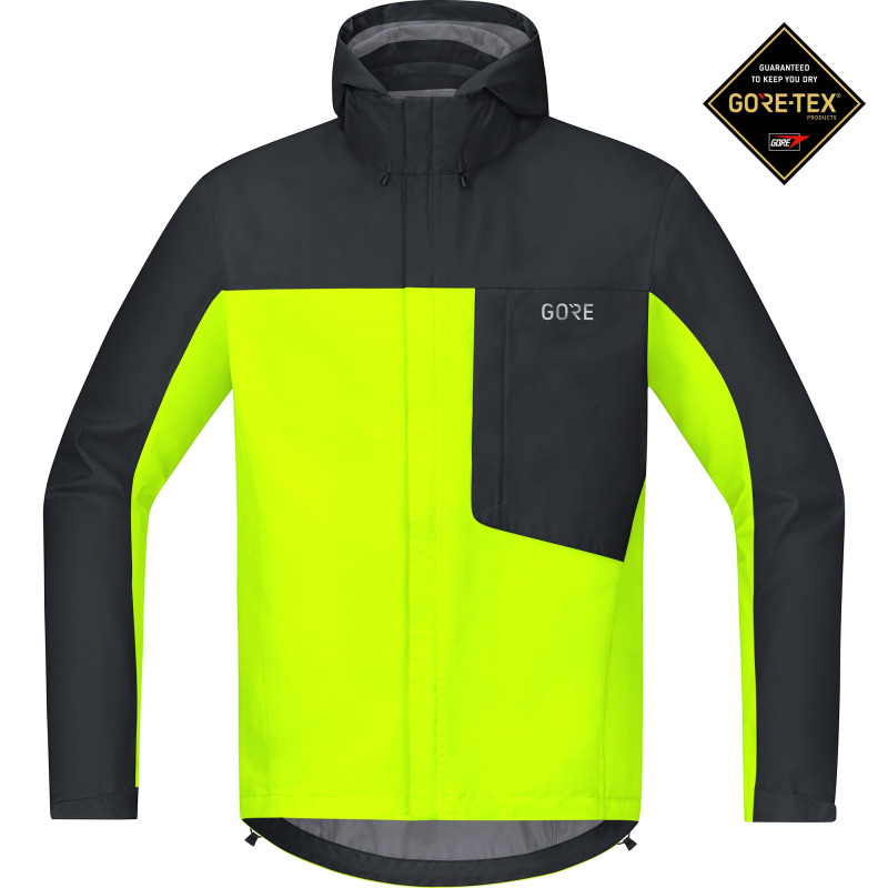 Veste à capuche Gore Wear C3 Gore-Tex Paclite neon yellow/black