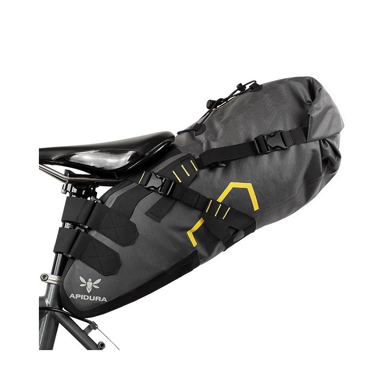 Sacoche de selle bikepacking étanche Apidura Expedition 14L vue latérale