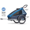 Remorque de vélo Kid Plus for 1/2 places