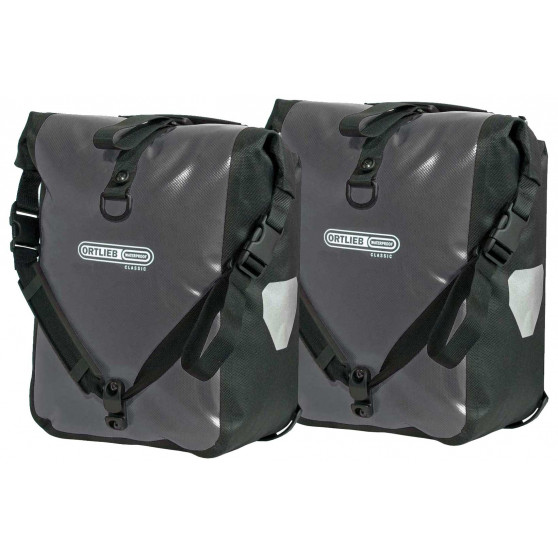 Paire de sacoches avant Ortlieb Sport Roller Classic 2 x 12.5L gris