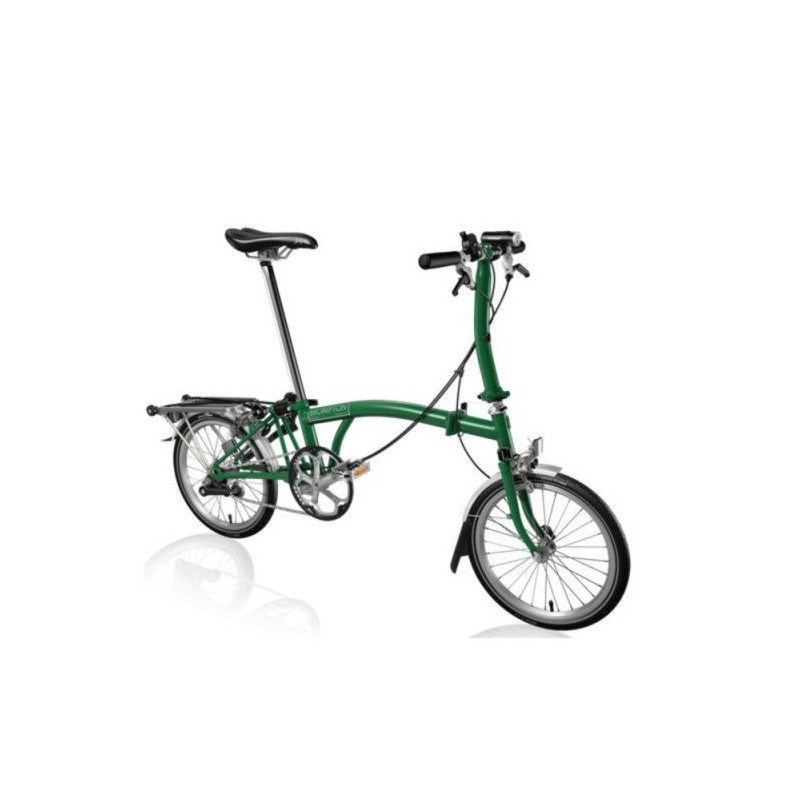 Vélo pliant Brompton type S 6 vitesses lime green