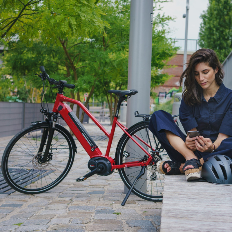 Vélo de randonnée électrique Kalkhoff Endeavour 3.B Move béquille