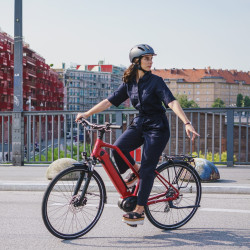 Vélo de randonnée électrique Kalkhoff Endeavour 3.B Move rouge