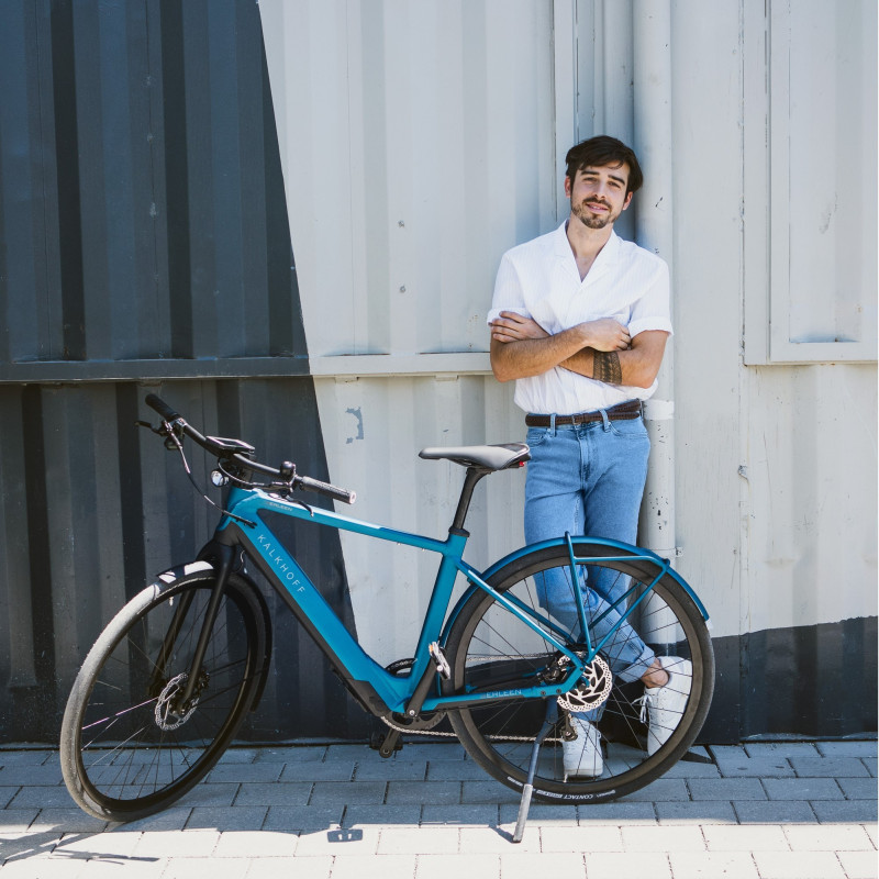 Vélo de ville électrique Kalkhoff Berleen 5.G Edition béquille