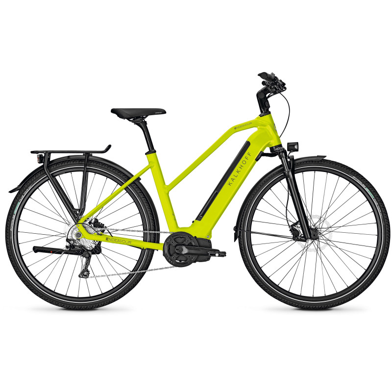 Vélo de randonnée électrique Kalkhoff Endeavour 5.I Move trapez limegreen