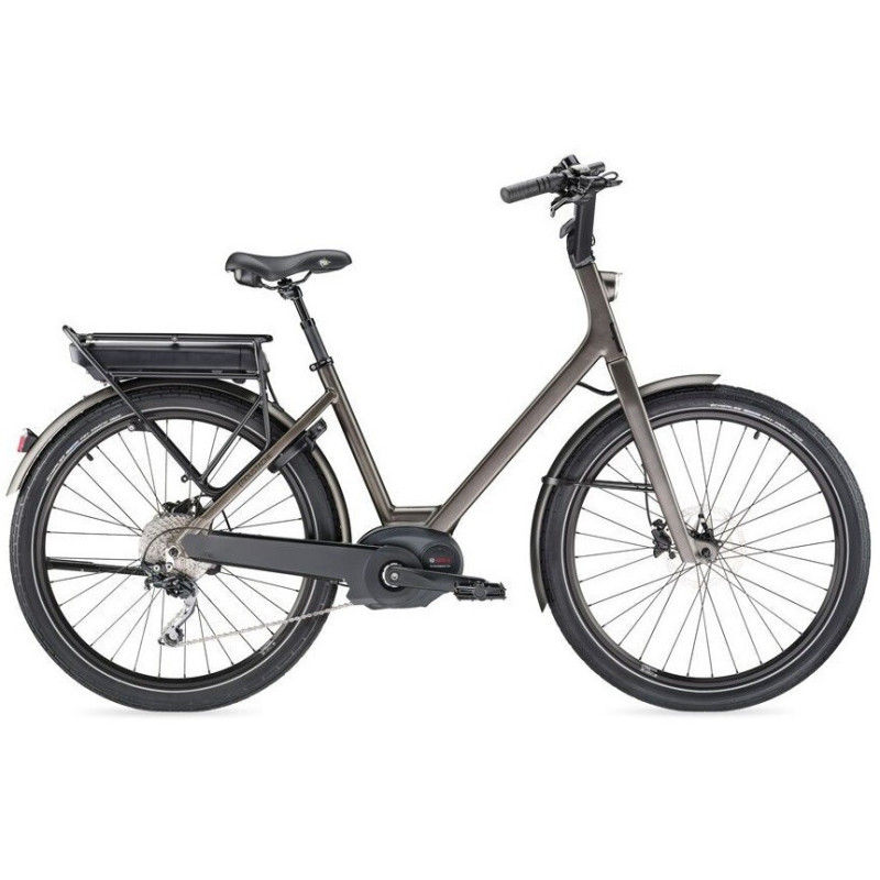 Vélo de ville électrique Moustache Lundi 26.3 gris anthracite