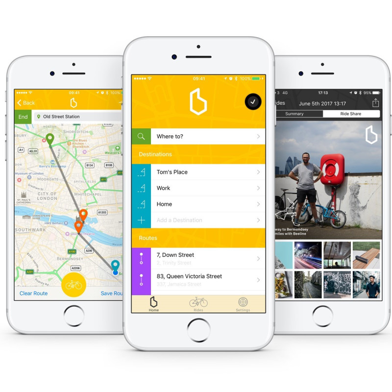 GPS Beeline Appli screens Application