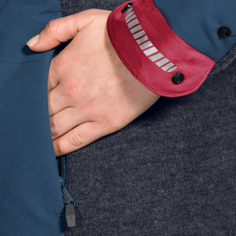 Veste Femme Vaude Cyclist Padded Jacket III Fjord Blue poche