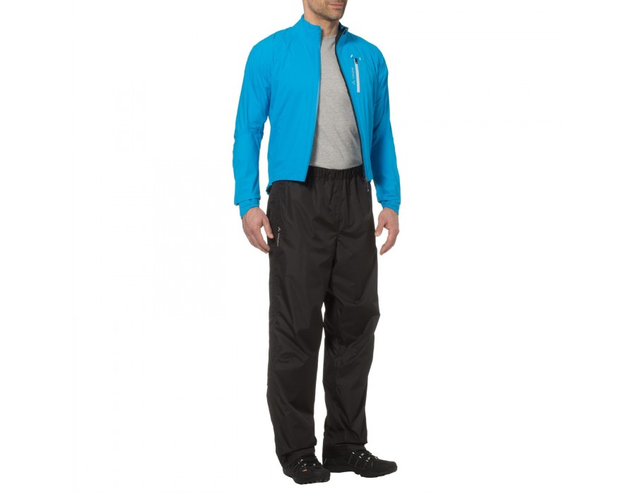 pantalon de pluie coupe-vent et thermo-respirant surpantalon de pluie zippé avec filet VAUDE Fluid Full-Zip pantalon imperméable femme