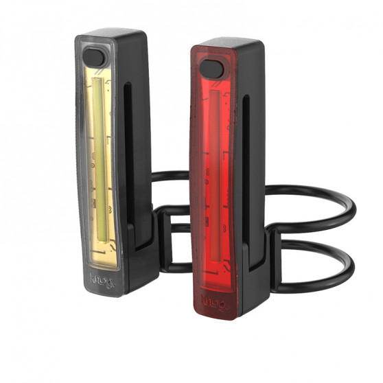 Eclairage avant et arrière Knog Plus Twinpack - 60 lumens - noir