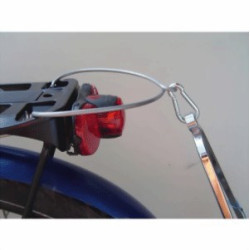 Crochet de maintien FollowMe-Tandem pour porte-bagages avec éclairage