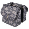 Paire de sacoches vélo ville Basil Magnolia Double 2 x 17,5 L Gris