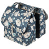 Paire de sacoches vélo ville Basil Magnolia Double 2 x 17,5 L Bleu