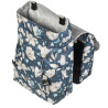 Paire de sacoches vélo ville Basil Magnolia Double 2 x 17,5 L Bleu ouverture