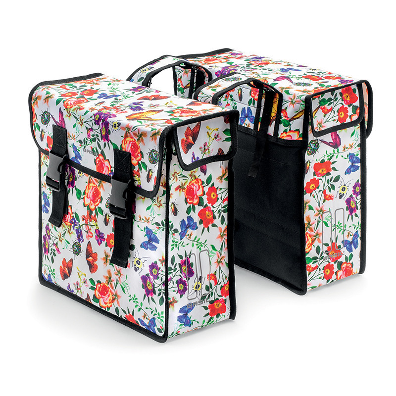 Paire de sacoches vélo ville Basil Mara XL 2 x 17,5 L multicolore