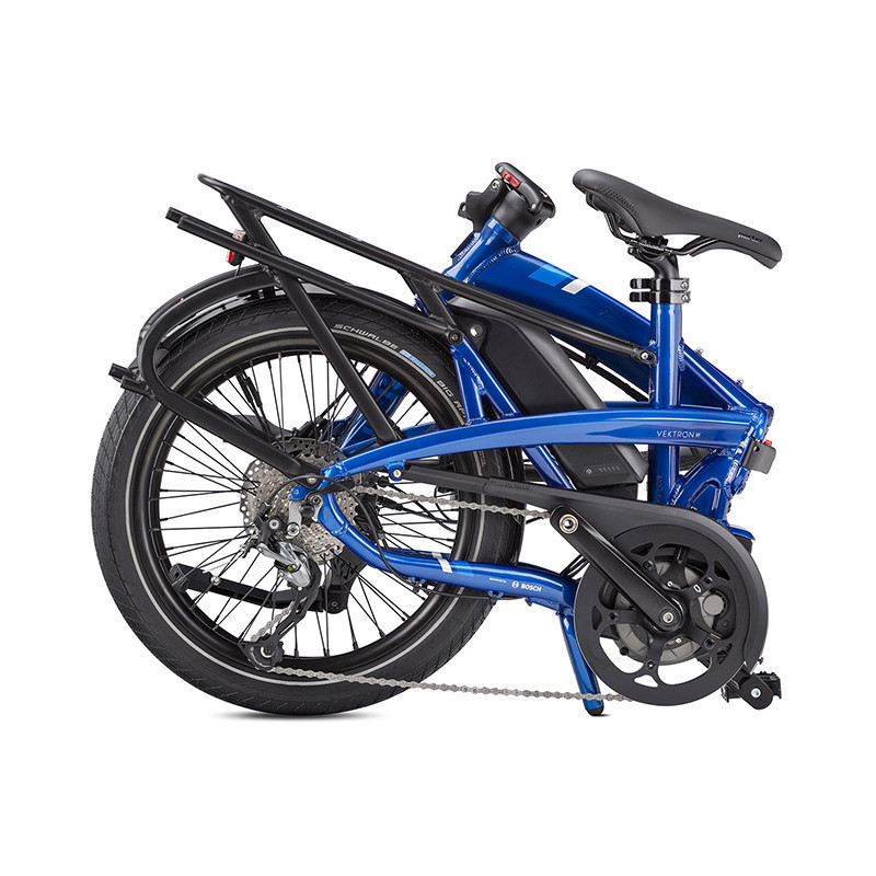 Vélo électrique pliant Tern Vektron Q9 bleu plié