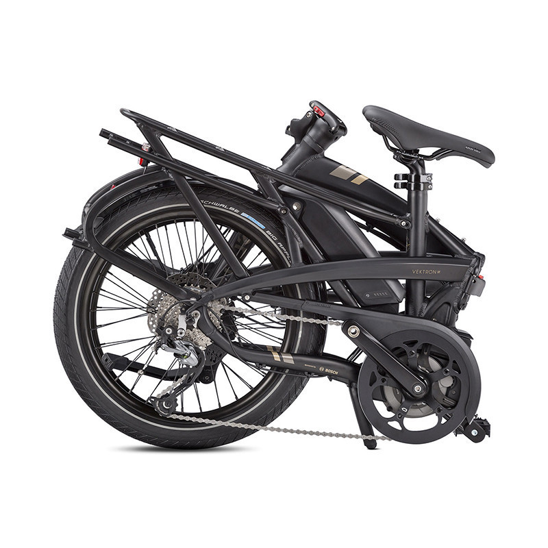 Vélo électrique pliant Tern Vektron Q9 noir plié