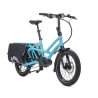 Vélo cargo électrique Tern GSD S10 bleu vue avant 3/4
