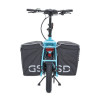 Vélo cargo électrique Tern GSD S10 bleu sacoches