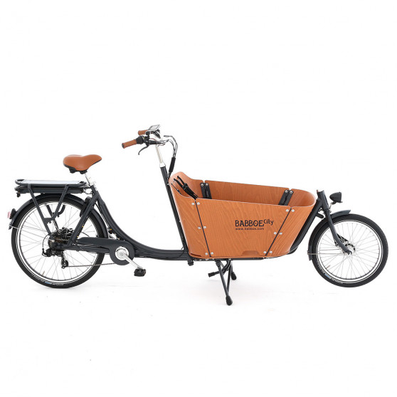 Vélo cargo électrique Babboe City-E bois