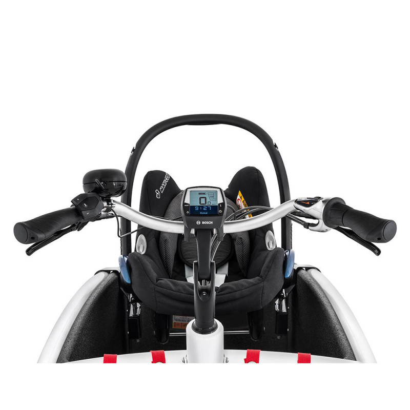 Vélo cargo électrique Urban Arrow Family vue guidon