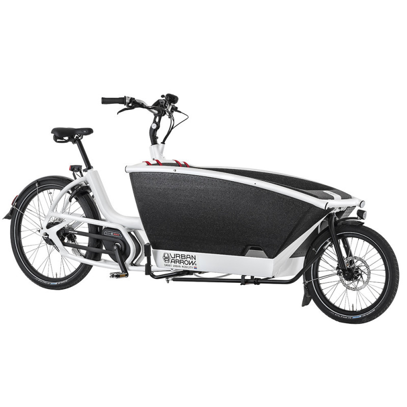 Vélo cargo électrique Urban Arrow Family blanc