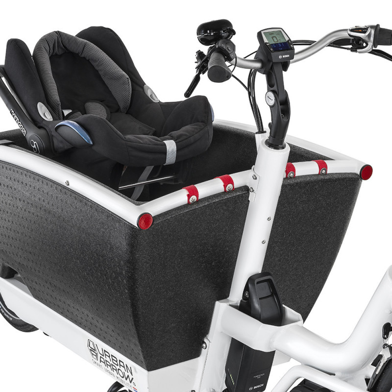 Vélo cargo électrique Urban Arrow Family caisse siège bébé