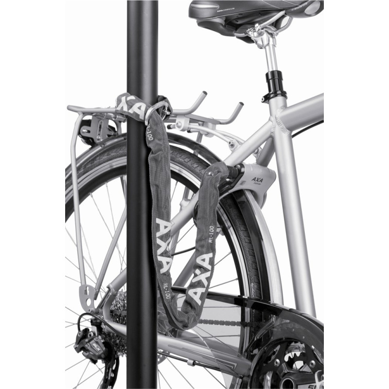 Antivol chaîne Axa RLC Plug-in anthracite avec antivol Defender