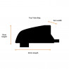 Sacoche de cadre Restrap Top Tube Bag 0.5L dimensions