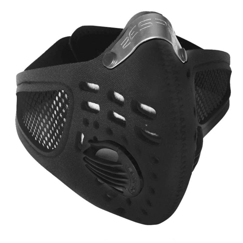 Masque respiratoire anti-pollution de sport noir supérieur demi