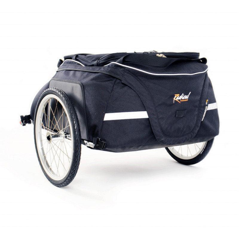 Remorque pour Vélo, Cadre en Métal Pliable, Chariot de Transport