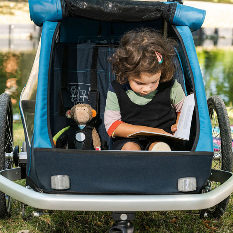 Remorque vélo enfant Croozer Kid Plus for 2 habitacle 2 places