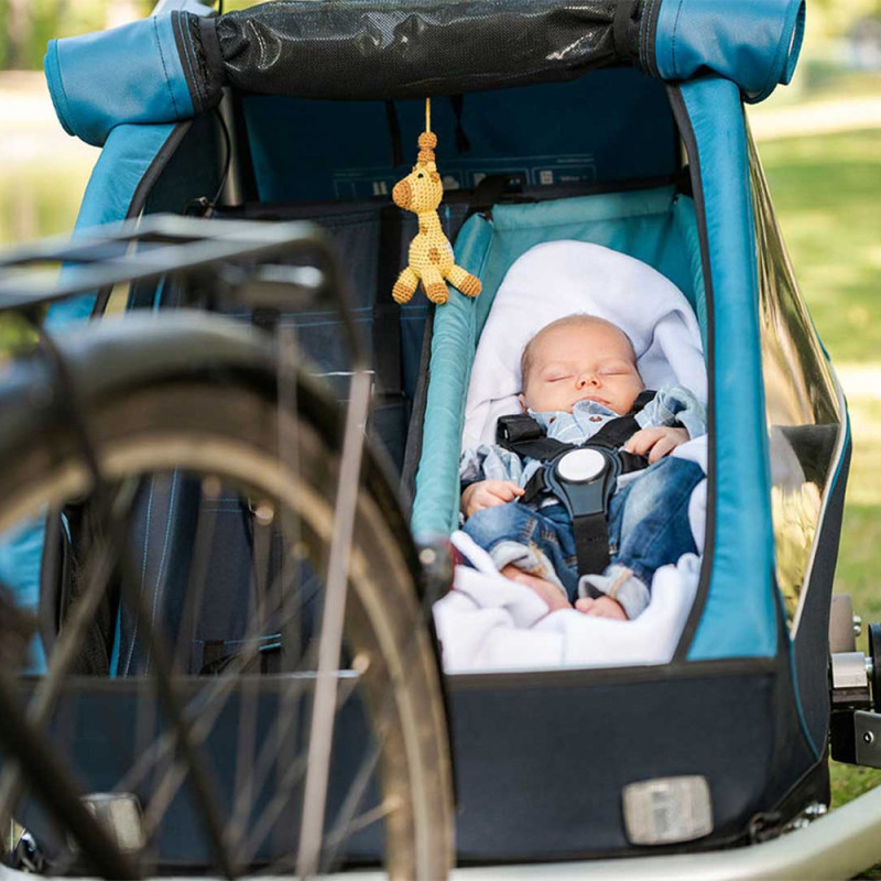 Remorque vélo enfant Croozer Kid Plus for 2 hamac bébé