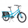 Vélo cargo Yuba Kombi bleu avant