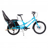 Vélo cargo Yuba Kombi bleu siège enfant