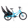 Vélo cargo Yuba Kombi bleu 2 sièges enfant
