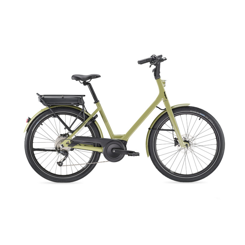 Vélo de ville électrique Moustache Lundi 26.1 2020 kaki