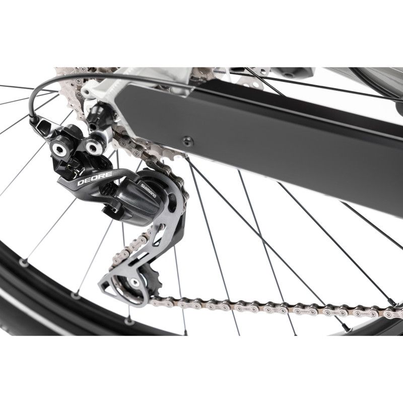 Vélo de ville électrique Moustache Lundi 26.3 2020 dérailleur Shimano Deore